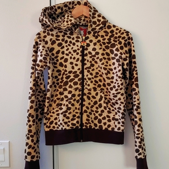 Vintage L.A.M.B. 100% Cotton Hoodie Zip Up Sweatshirt EUC size Small - Picture 3 of 14